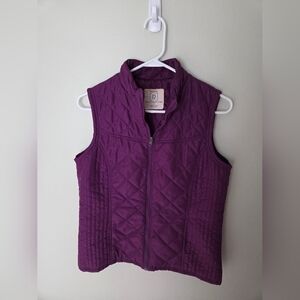 Relativity Quilted Lightweight Purple Vest
